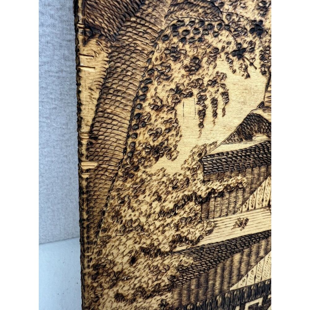 Handmade Polish Wood Folk Art Picture Wyrob Reczny Wielickza Salt Mine Poland - Picture 2 of 9
